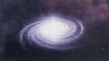 Spiral Galaxy in Deep Space video