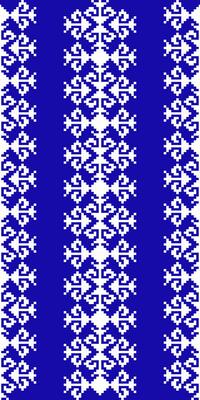 Floral Cross Stitch Embroidery background.geometric ethnic oriental seamless pattern traditional.Aztec style abstract vector.design for texture,fabric,clothing,wrapping,decoration,carpet.