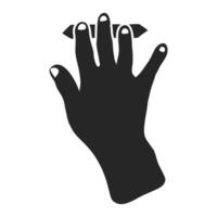 Hand drawn touchpad finger gesture vector illustration