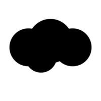 Clouds and weather glyph icons vector