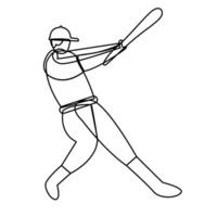 Baseball player collection illustrations vector