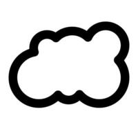 Clouds and weather outline icons vector