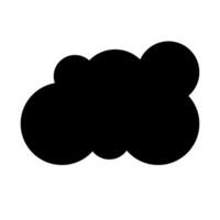 Clouds and weather glyph icons vector