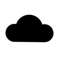 Clouds and weather glyph icons vector