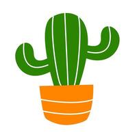 cactus of summer doodles icon set vector