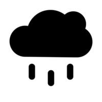 Clouds and weather glyph icons vector