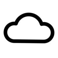 Clouds and weather outline icons vector