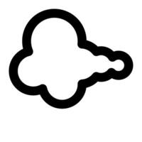 Clouds and weather outline icons vector