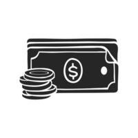 Hand drawn Money vector illustration