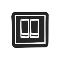 Hand drawn Electric switch vector illustration