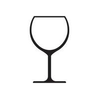 vino vaso icono diseño vector modelo