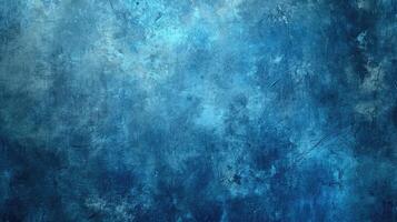 AI generated Blue grunge background texture. blue background photo