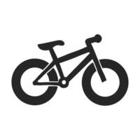 mano dibujado grasa neumático bicicleta vector ilustración