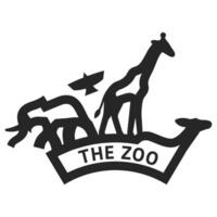 Zoo gate icon in thick outline style. Black and white monochrome vector illustration.