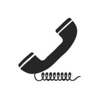 Hand drawn Wired phone vector illustration