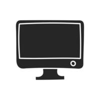 Hand drawn Desktop computer vector illustration