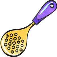 Spatula icon in watercolor style. vector