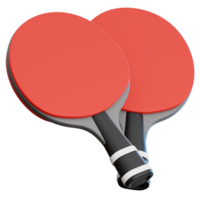 tavolo tennis pagaia 3d illustrazione per ragnatela, app, infografica, eccetera png