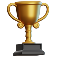 trophy 3D Illustration for web, app, infographic, etc png