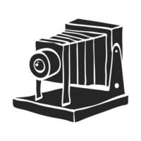 Hand drawn Large format camera vector illustration