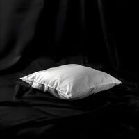 AI generated Side view of white pillow isolated on a white background. High-resolution. AI Generative photo