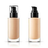 AI generated foundation makeup bottles mockup photo