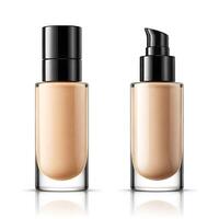 AI generated foundation makeup bottles mockup photo