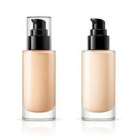 AI generated foundation makeup bottles mockup photo