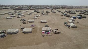 African Slum in Namibia in the Desert video