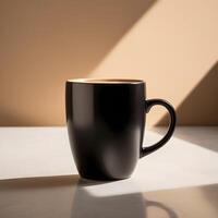 AI generated coffee mug mockup photo