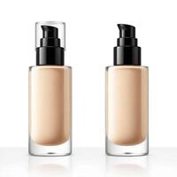 AI generated foundation makeup bottles mockup photo