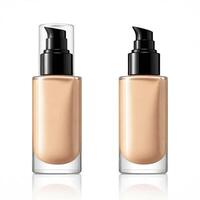 AI generated foundation makeup bottles mockup photo