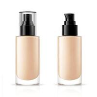 AI generated foundation makeup bottles mockup photo