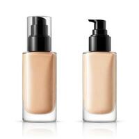 AI generated foundation makeup bottles mockup photo