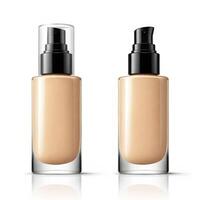 AI generated foundation makeup bottles mockup photo