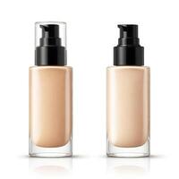 AI generated foundation makeup bottles mockup photo