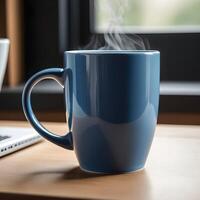 AI generated coffee mug mockup photo