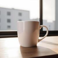 AI generated coffee mug mockup photo