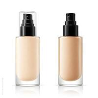 AI generated foundation makeup bottles mockup photo