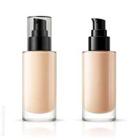 AI generated foundation makeup bottles mockup photo