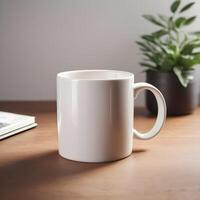 AI generated coffee mug mockup photo