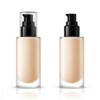 AI generated foundation makeup bottles mockup photo