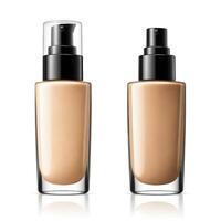 AI generated foundation makeup bottles mockup photo