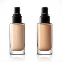 AI generated foundation makeup bottles mockup photo