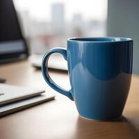 AI generated coffee mug mockup photo