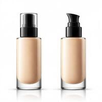 AI generated foundation makeup bottles mockup photo