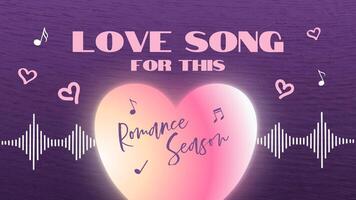 Love Song for Romance Season Youtube Thumbnail template
