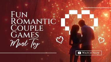 Fun Romantic Couple Games Youtube Thumbnail template