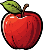 ai généré Pomme fruit clipart conception illustration png