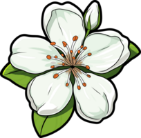 AI generated Apple flower blossom clipart design illustration png